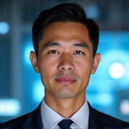 Portrait of David Chen, Fintech Innovator
